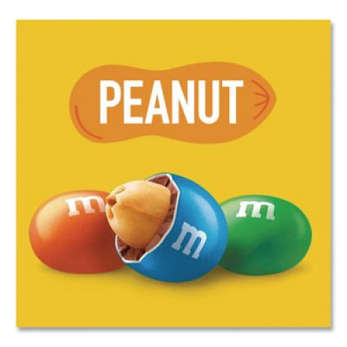 M & M's Milk Chocolate Candies, Milk Chocolate and Peanuts, 38 oz Bag (55116)