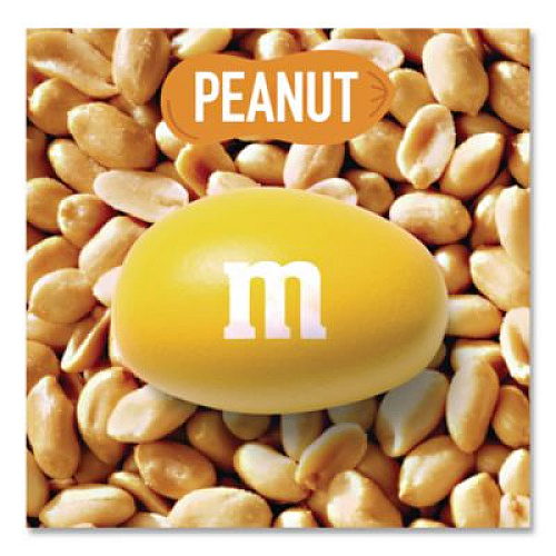 M & M's Milk Chocolate Candies, Milk Chocolate and Peanuts, 38 oz Bag (55116)