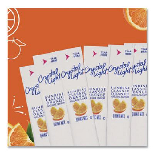Crystal Light On the Go, Sunrise Orange, 0.16 oz Packets, 30/Box (00504)