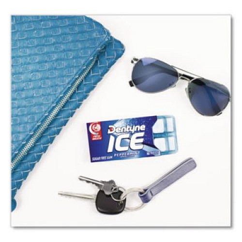 Dentyne Ice Sugarless Gum, Peppermint Flavor,16 Pieces/Pack, 9 Packs/Box (3125400)