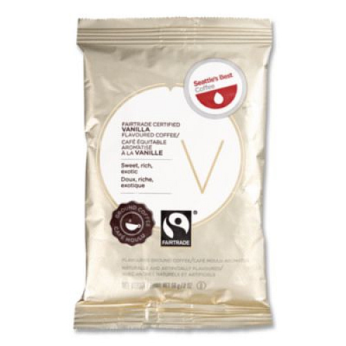 Seattle's Best Premeasured Flavored Coffee Packs, FT Vanilla, 2oz Packet, 42/Carton (1092836)
