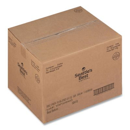 Seattle's Best Premeasured Coffee Packs, Pier 70 Blend, 2.1 oz Packet, 72/Box (11008556CT)