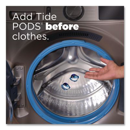 Tide Pods, HE Compatible, Laundry Detergent, Spring Meadow, 31/Pack, 4 Packs/Carton (93123CT)