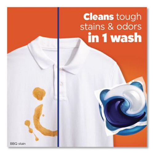 Tide Pods, HE Compatible, Laundry Detergent, Spring Meadow, 31/Pack, 4 Packs/Carton (93123CT)