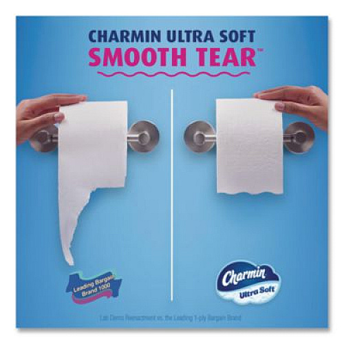 Charmin Ultra Soft Bathroom Tissue, Mega Roll, Septic Safe, 2-Ply, White, 208 Sheets/Roll, 12 Rolls/Pack, 5 Packs/Carton (17579CT)