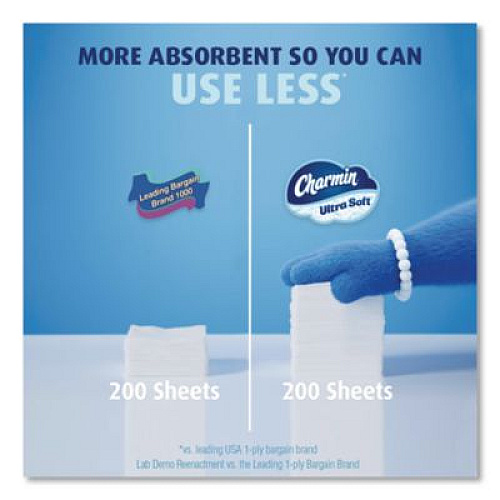 Charmin Ultra Soft Bathroom Tissue, Mega Roll, Septic Safe, 2-Ply, White, 208 Sheets/Roll, 12 Rolls/Pack, 5 Packs/Carton (17579CT)