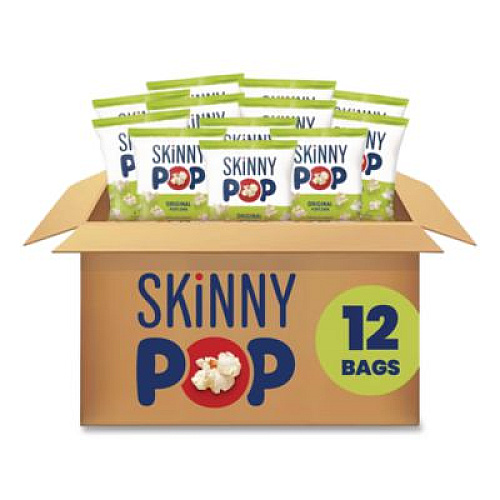 SkinnyPop Popcorn, Original, 1 oz Bag, 12/Carton (00408)