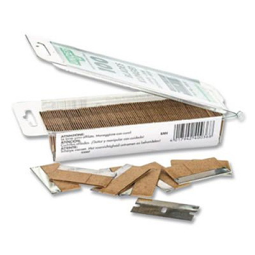 Unger Safety Scraper Replacement Blades, #9, Stainless Steel, 100/Box (SRB30)