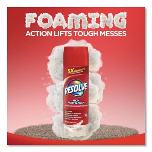 RESOLVE Foam Carpet Cleaner, Foam, 22 oz Aerosol Spray, 12/Carton (00706CT)