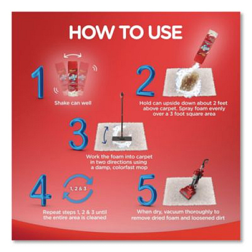 RESOLVE Foam Carpet Cleaner, Foam, 22 oz Aerosol Spray, 12/Carton (00706CT)