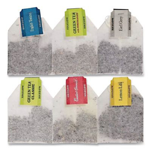 Bigelow Assorted Tea Packs, Six Flavors, 28/BX, 168/Carton (15577)