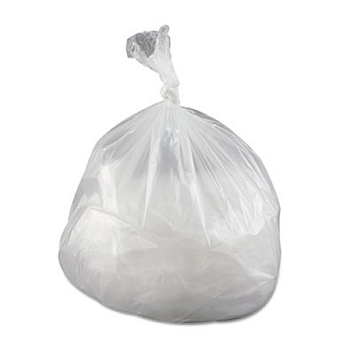 Inteplast Group High-Density Commercial Can Liners Value Pack, 33 gal, 11 microns, 33" x 39", Clear, 500/Carton (VALH3340N13)