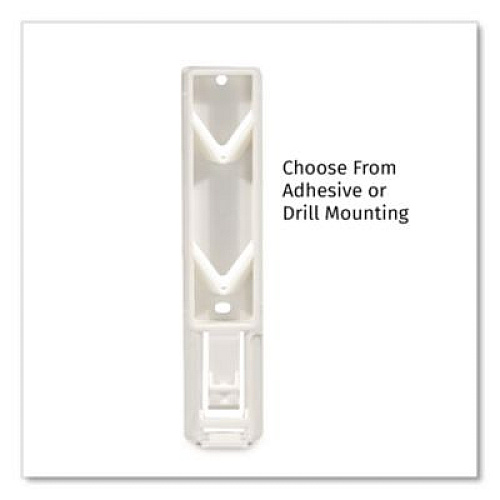 Diversified Hospitality Solutions Single EcoLux Air Dispenser Bracket, For Ecolux Air Pump Dispenser Bottles, 1.19 x 0.44 x 5.69, White, 24/Carton (458883)