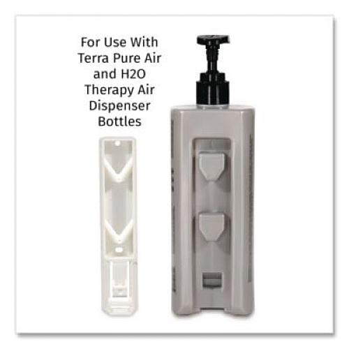 Diversified Hospitality Solutions Single EcoLux Air Dispenser Bracket, For Ecolux Air Pump Dispenser Bottles, 1.19 x 0.44 x 5.69, White, 24/Carton (458883)