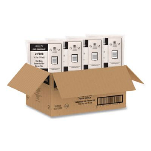Dart Compostable Fiber Containers, ProPlanet Seal, Bowl, 24 oz, Natural, 300/Carton (24FBRB)