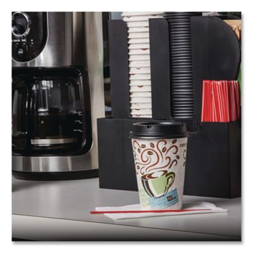 Dixie PerfecTouch Paper Hot Cups, 10 oz, Coffee Haze Design, 25/Sleeve, 20 Sleeves/Carton (5310DX)