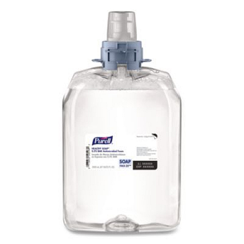 PURELL HEALTHY SOAP 0.5% BAK Antimicrobial Foam Refill, For FMX-20 Dispenser, Light Fresh Scent, 2,000 mL, 2/Carton (527902)