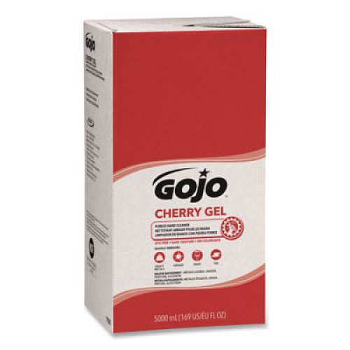 GOJO Cherry Gel Pumice Hand Cleaner Refill, Cherry Scent, 5,000 mL, 2/Carton (759002)