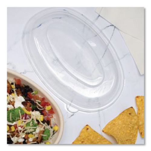 Dart Dome Covers and Lids, For 28 oz Container, 6.75 x 9.5 x 1.83, Clear, 300/Carton (PP28BBDL)