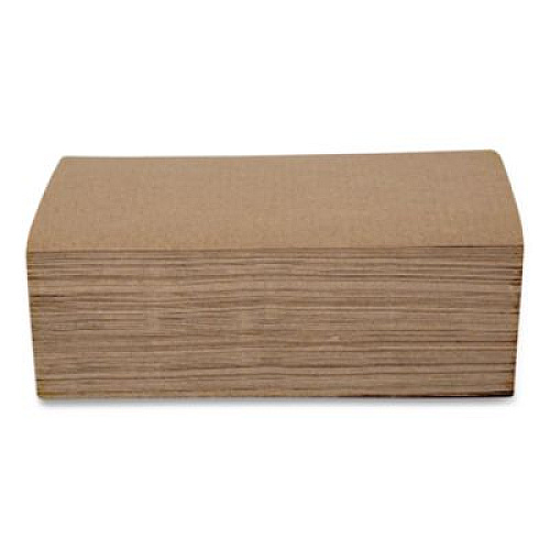 Eco Green Recycled Multifold Paper Towels, 1-Ply, 9.5 x 9.5, Natural Kraft, 250/Pack, 16 Packs/Carton (APVEK416)
