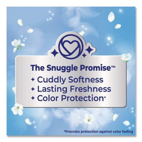 Snuggle Blue Sparkle Cuddle-Up Fresh Liquid Fabric Conditioner, 66 oz Bottle, 6/Carton (47452)