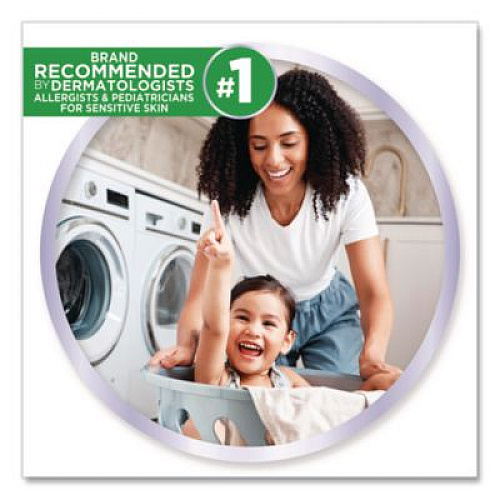 All Free Clear Dryer Sheets, Fragrance Free, 195 Sheets/Packs, 6 Packs/Carton (47362)