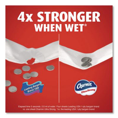 Charmin Ultra Strong Bathroom Tissue, Mega Roll, Septic Safe, 2-Ply, White, 220 Sheets/Roll, 16 Rolls/Pack (13215)
