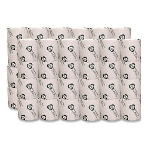 Eco Green Recycled Two-Ply Standard Toilet Paper, Septic Safe, White, 4.25" Wide, 500 Sheets/Roll, 80 Rolls/Carton (EB8542)