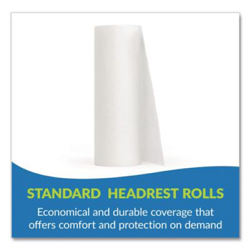 TIDI Choice Headrest Paper Roll, Smooth-Finish, 8.5" x 125 ft, White, 25/Carton (980898)