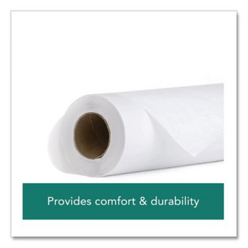 TIDI Choice Exam Table Paper Roll, Crepe Texture, 21" x 125 ft, White, 12/Carton (32163)