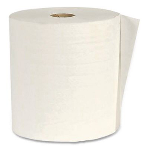 American Paper Converting Hardwound Paper Towel Roll, Virgin Paper, 1-Ply, 7.88" x 800 ft, White, 6/Carton (W80166)