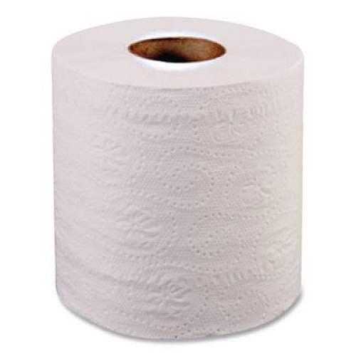 Eco Green Recycled Two-Ply Standard Toilet Paper, Septic Safe, White, 4.25" Wide, 500 Sheets/Roll, 80 Rolls/Carton (EB8542)