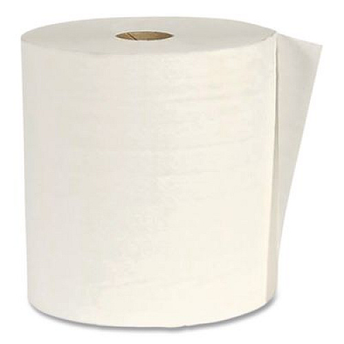 Eco Green Recycled Hardwound Paper Towels, 1-Ply, 7.87" x 900 ft, White, 6 Rolls/Carton (WL9012)