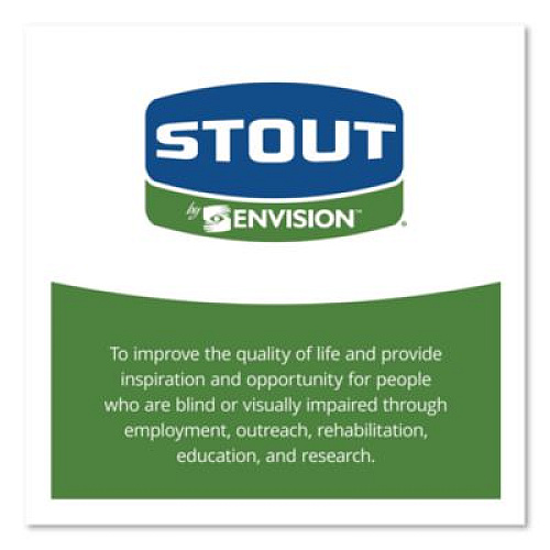 Stout by Envision EcoSafe-6400 Bags, 13 gal, 0.85 mil, 24" x 30", Green, 45/Box (E2430E85)