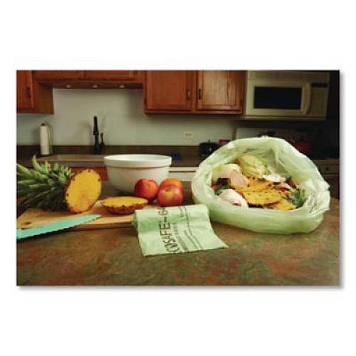 Stout by Envision EcoSafe-6400 Bags, 13 gal, 0.85 mil, 24" x 30", Green, 45/Box (E2430E85)