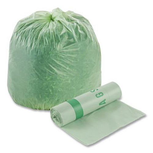 Stout by Envision EcoSafe-6400 Bags, 32 gal, 0.85 mil, 33" x 48", Green, 50/Box (E3348E85)