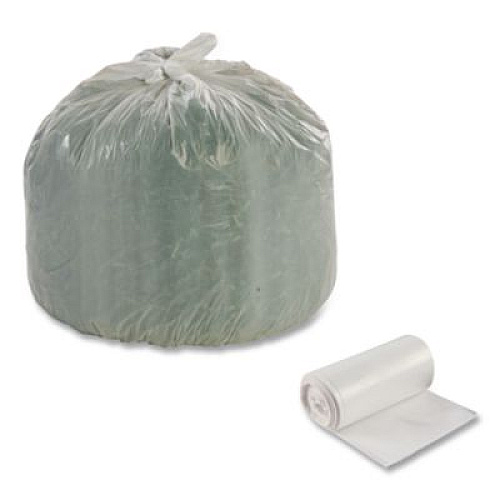 Stout by Envision Controlled Life-Cycle Plastic Trash Bags, 13 gal, 0.7 mil, 24" x 30", White, 120/Box (G2430W70)