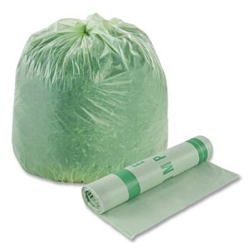 Stout by Envision EcoSafe-6400 Bags, 48 gal, 0.85 mil, 42" x 48", Green, 40/Box (E4248E85)