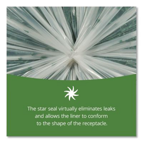 Stout by Envision EcoSafe-6400 Bags, 48 gal, 0.85 mil, 42" x 48", Green, 40/Box (E4248E85)
