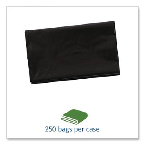 Stout by Envision Total Recycled Content Plastic Trash Bags, 10 gal, 1 mil, 24" x 24", Black/Brown, 250/Carton (T2424B10)