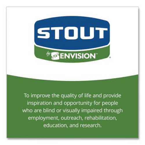 Stout by Envision Total Recycled Content Plastic Trash Bags, 10 gal, 1 mil, 24" x 24", Black/Brown, 250/Carton (T2424B10)