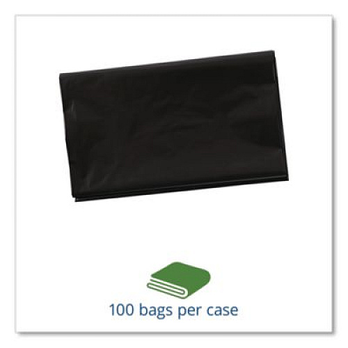 Stout by Envision Total Recycled Content Plastic Trash Bags, 33 gal, 1.3 mil, 33" x 40", Black/Brown, 100/Carton (T3340B13)