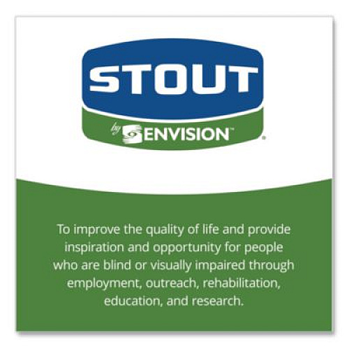 Stout by Envision Total Recycled Content Plastic Trash Bags, 33 gal, 1.3 mil, 33" x 40", Black/Brown, 100/Carton (T3340B13)