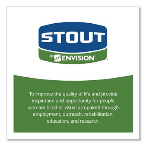 Stout by Envision Total Recycled Content Plastic Trash Bags, 60 gal, 1.5 mil, 36" x 58", Black/Brown, 100/Carton (T3658B15)