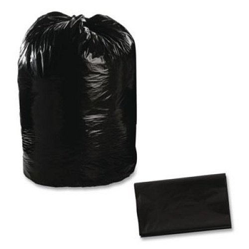 Stout by Envision Total Recycled Content Plastic Trash Bags, 60 gal, 1.5 mil, 38" x 60", Black/Brown, 100/Carton (T3860B15)