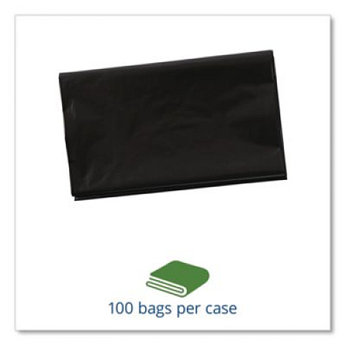 Stout by Envision Total Recycled Content Plastic Trash Bags, 60 gal, 1.5 mil, 38" x 60", Black/Brown, 100/Carton (T3860B15)