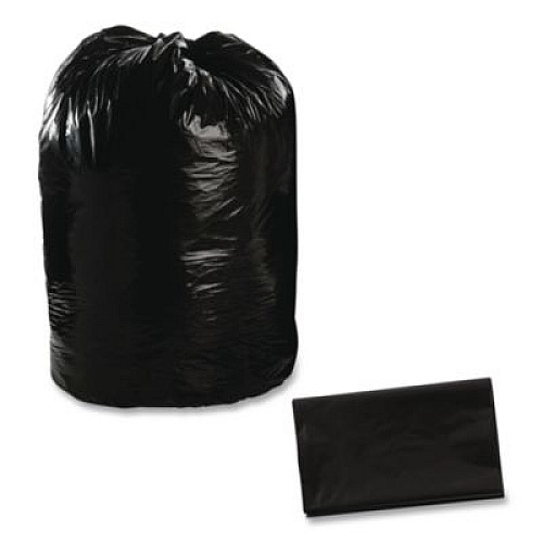 Stout by Envision Total Recycled Content Plastic Trash Bags, 65 gal, 1.5 mil, 50" x 51", Black/Brown, 100/Carton (T5051B15)