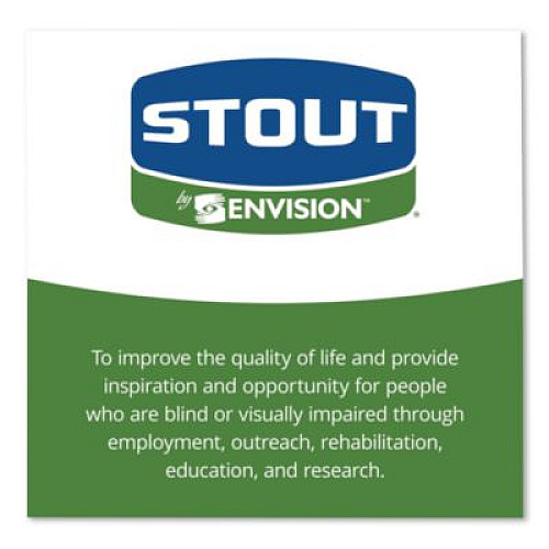 Stout by Envision Total Recycled Content Plastic Trash Bags, 65 gal, 1.5 mil, 50" x 51", Black/Brown, 100/Carton (T5051B15)