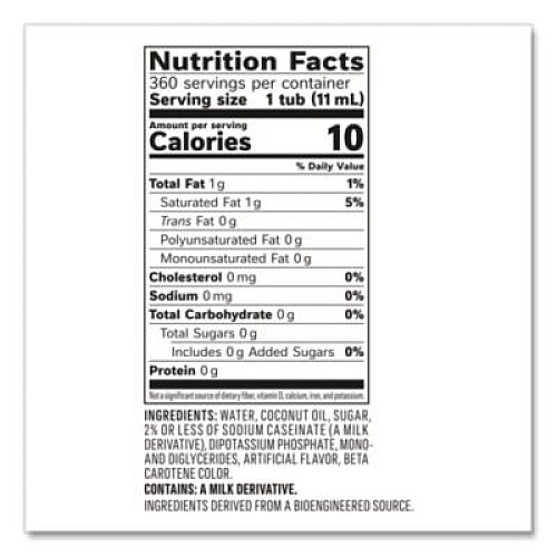 Coffee mate Liquid Coffee Creamer, Original, 0.38 oz Mini Cups, 360/Carton (35010)