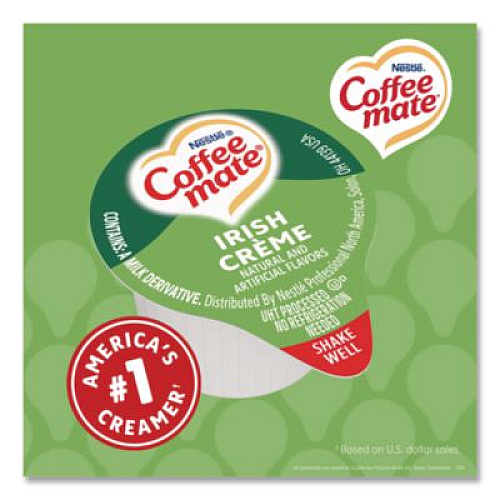 Coffee mate Bulk Liquid Coffee Creamer, Irish Cream, 0.38 oz Mini Cups, 180/Carton (35012)